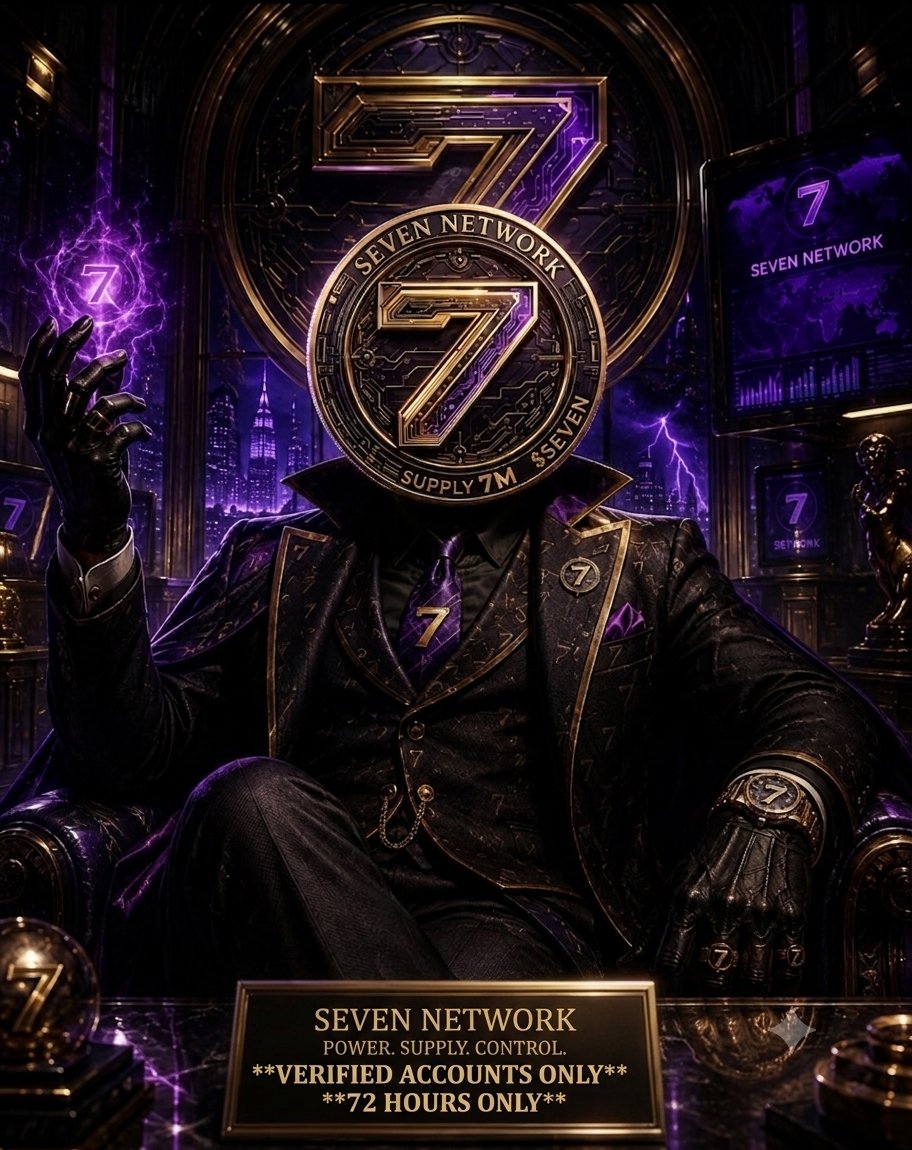 SEVN_Network's tweet photo. 🚀 SEVEN Network Airdrop Giveaway (Verified Accounts Only)! 💎
​⏳ Limited Time: Next 72 Hours Only!
​We are distributing free $SEVEN tokens exclusively to our verified community members! 🔥
​(Bots & unverified accounts are strictly excluded)
​To qualify:
1️⃣ Must have a Verified Badge (Blue Checkmark ✅) on X
2️⃣ Like & Repost (RT) this post 🔁
3️⃣ Follow @SEVN_Network
4️⃣ Drop your Solana (SOL) wallet address in the comments 👇
​⏰ Ends in 72 hours!
​Contract: Ho3DNyGDTuKoFdA1bd6obE9xaL4RuStHUW1eLpodHS53
​#Solana #Airdrop #Crypto #SolanaGiveaway #SEVEN #XPremium