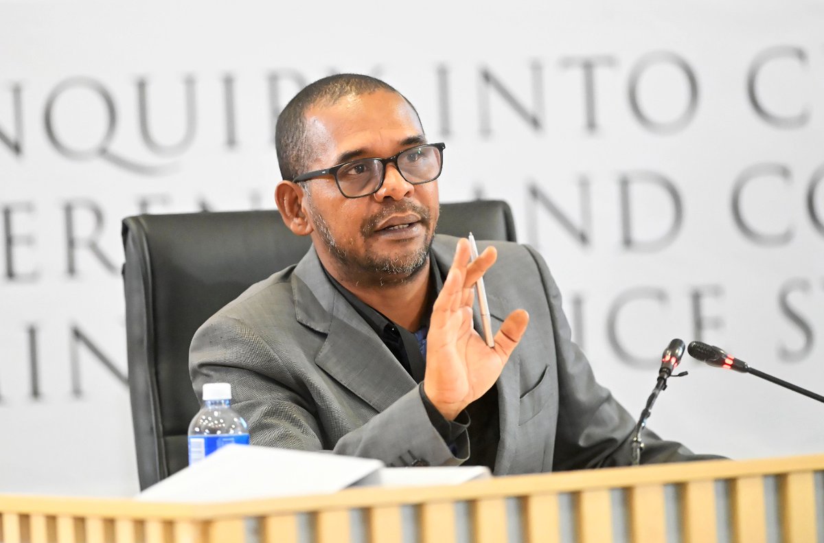 IOL's tweet photo. Suspended MP Fadiel Adams appeared before the Madlanga Commission of Inquiry. https://t.co/vwosM1qBoJ
📷: Itumeleng English / ANA Studio
#MadlangaCommission #FadielAdams #SuspendedMP https://t.co/jWyYu7JyEs