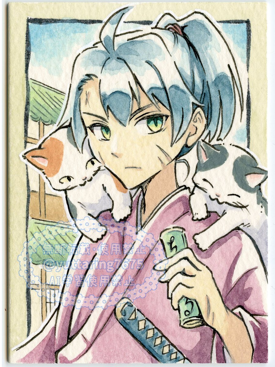 yuttaring7675's tweet photo. 少年猫侍
メルカリに出品しました。
ATCサイズの小さなイラストです。
#イラスト #水彩画
https://t.co/co0K2XCJvG https://t.co/ozaV5BrTuu