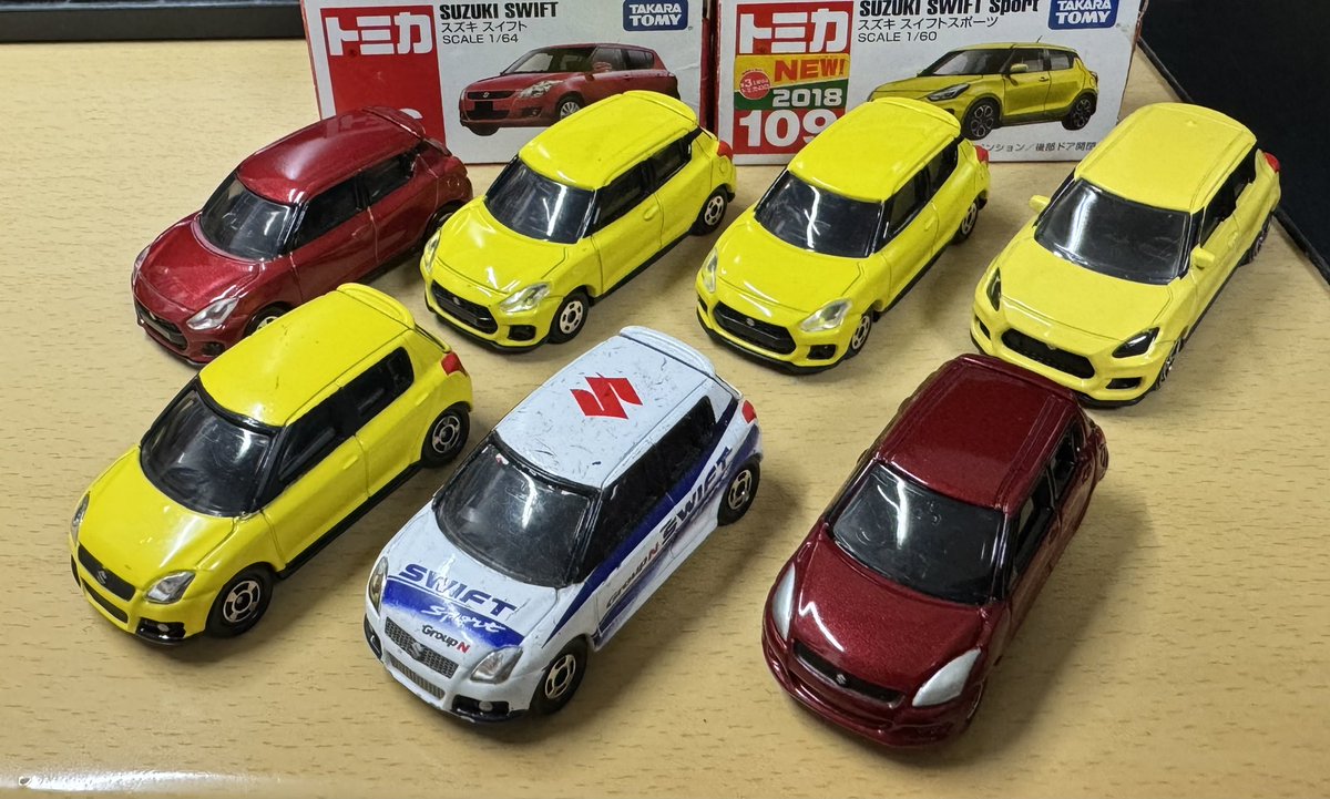 MONO_33s_'s tweet photo. 自分で買ったり頂いたりしたスイフト達 https://t.co/geJLwnHyeO