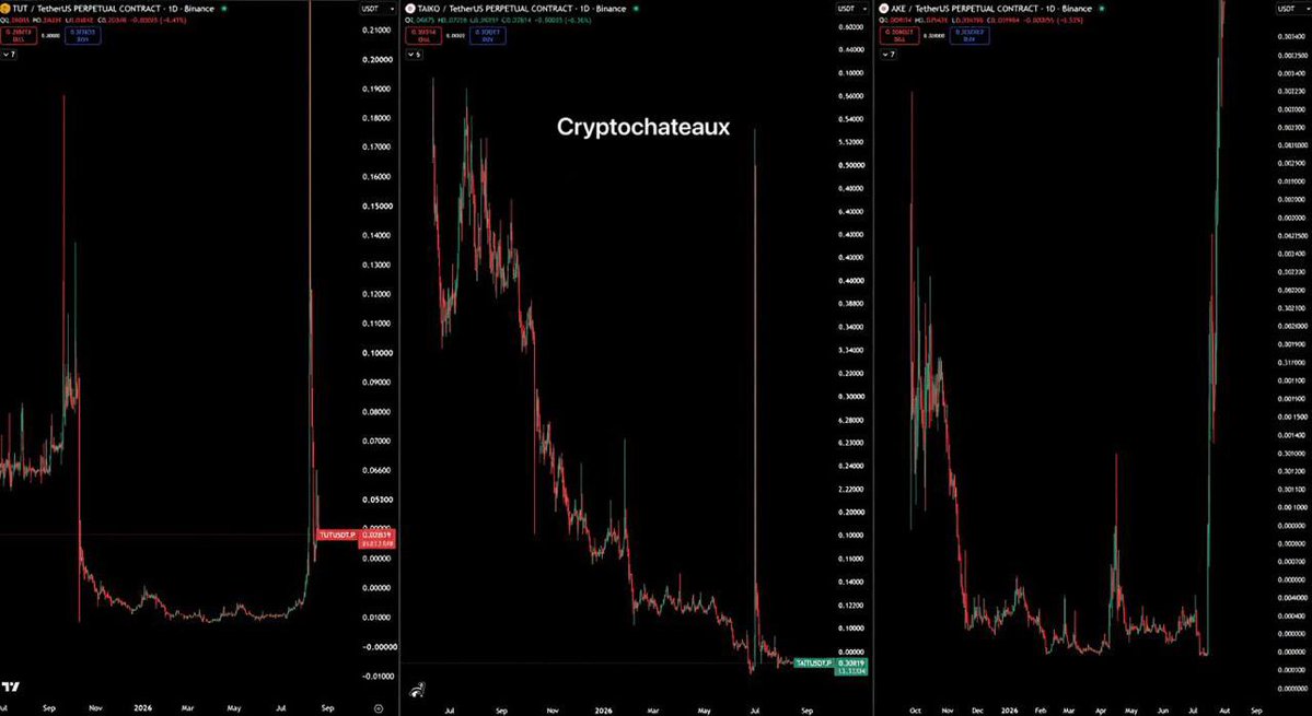 Apollo_Grayson's tweet photo. I just wonder what if H coin can move like this in next 10 days ? $TUT $TAKO $AKE https://t.co/gEQEcC7QKG