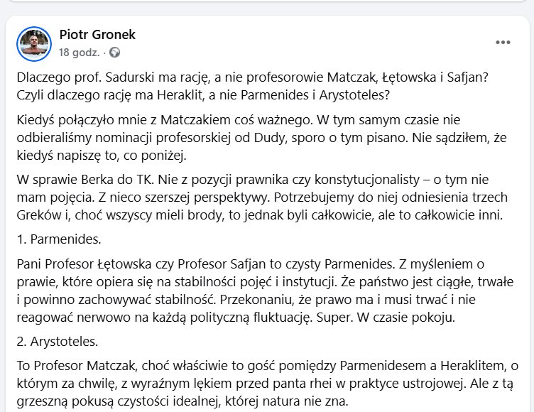 WojSadurski's tweet photo. Bardzo piekny wpis. Dziekuje, Profesorze! https://t.co/TmQH79AXQL