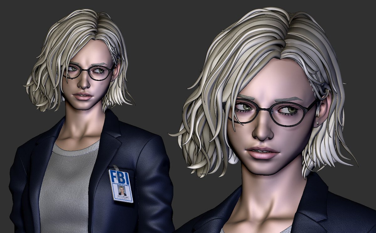 minxcore_'s tweet photo. omg almost forgot about my Grace sketch 
#GraceAshcroft #ResidentEvilRequiem #RE9 #ResidentEvil  #Zbrush https://t.co/uDxeRQyQDJ