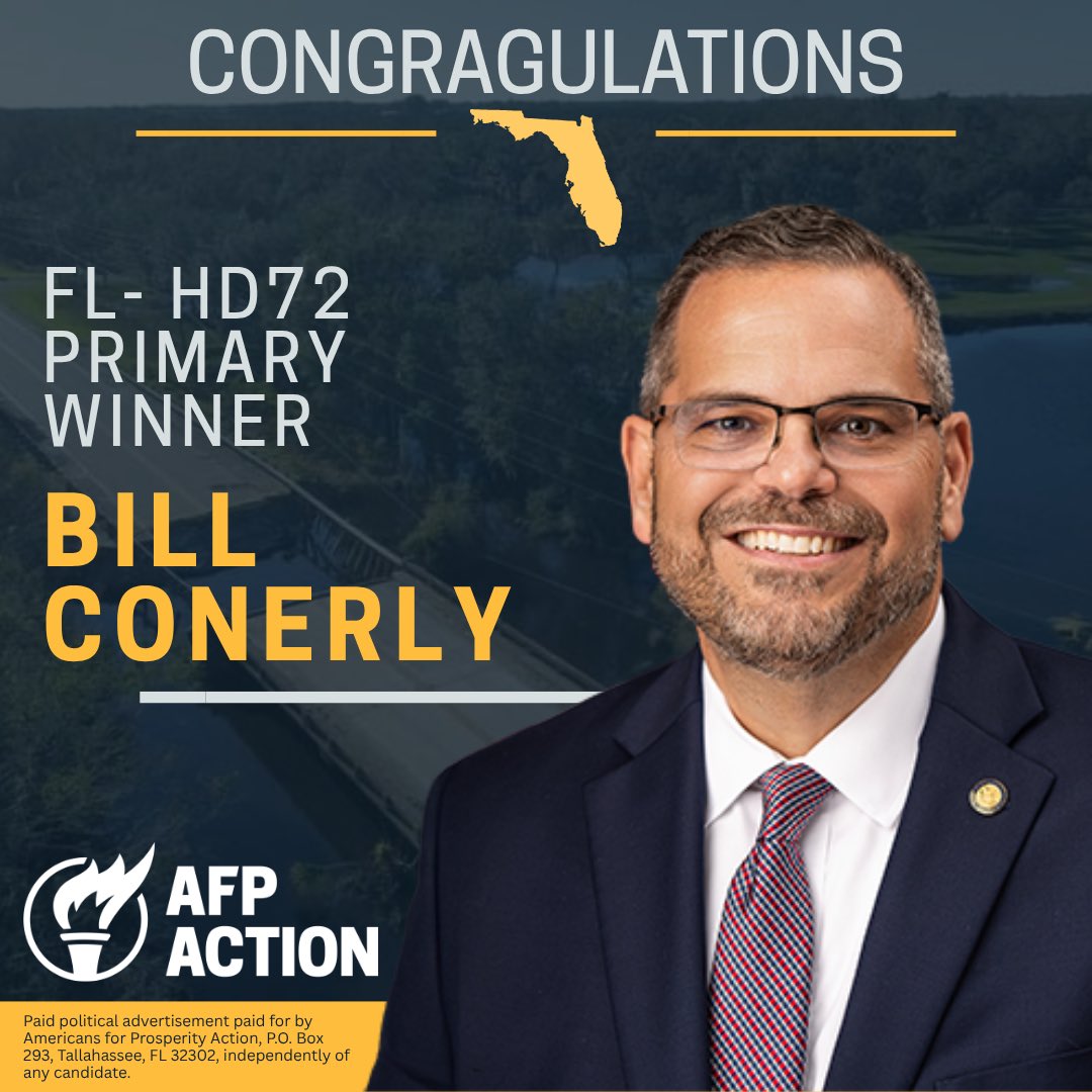 Danmartinez305's tweet photo. Congratulations  Representative @BillConerlyFL on your primary victory last night! Nice 
Victory and ready for the general @AFPAction https://t.co/HYmwGBdqaO