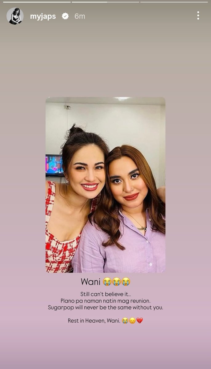 japsyray's tweet photo. this is so heartbreaking. they were definitely looking forward to that reunion 😭 RIP Vanessa https://t.co/KwK4Ce7Xd2