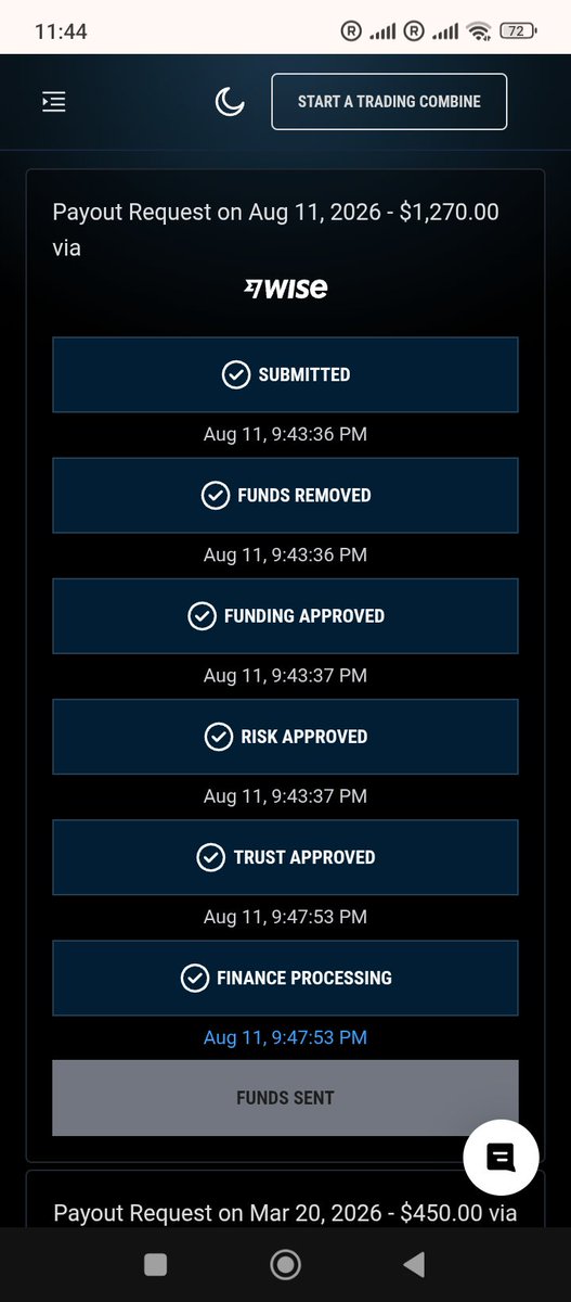 mmammadli001's tweet photo. I am at the  middle of my travel and finished my money. Now 9 days i am waiting for my payout which I earned it and i am not interested in any issue between Topstep and wise. Just i want my payout which is genuinely my right
@AskTopstep @Topstep @MichaelPatak https://t.co/wyIR7B3W0A