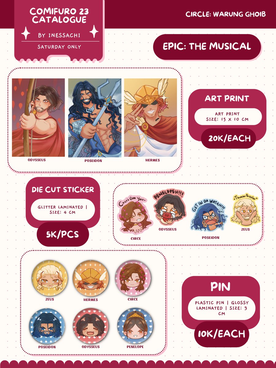 InessaReuzechi's tweet photo. 🩷 &amp; 🔀 appreciated! 

Pre-Order for Comifuro 23 OTS and Mail Order is open!✨

🔔 PO Period: 19 August - 23 September 2026
📌: Day 1 only
🪄 Fandoms: Original, Epic: The Musical, Degrees of Lewdity (DoL), Frieren, DMC

🛍️ Form : https://t.co/sTv7IMUA4p

#Comifuro #CF23 https://t.co/dGgAbu7SWr