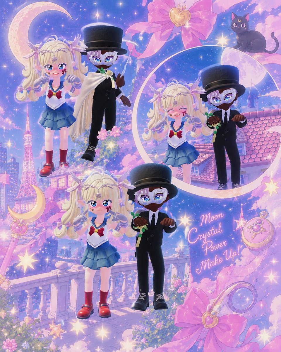 coco5582m's tweet photo. 🌙セーラームーン×タキシード仮面🌹

#ハートピア
#heartopia https://t.co/Yp59YRbjX3