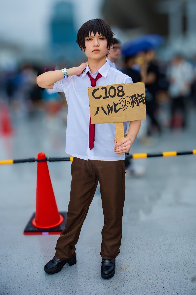 no1966june45's tweet photo. コミックマーケット108 コスプレ撮影
DATE：2026.08.16
LOCATION：東京ビッグサイト 屋上展示場
COSPLAYER:Mary（@Marie102800）さん
CHARACTER：キョン（『涼宮ハルヒの憂鬱』）
撮影ありがとうございます

※掲載許可済み

#C108 #c108_cos #cos https://t.co/rWnup1OXp9