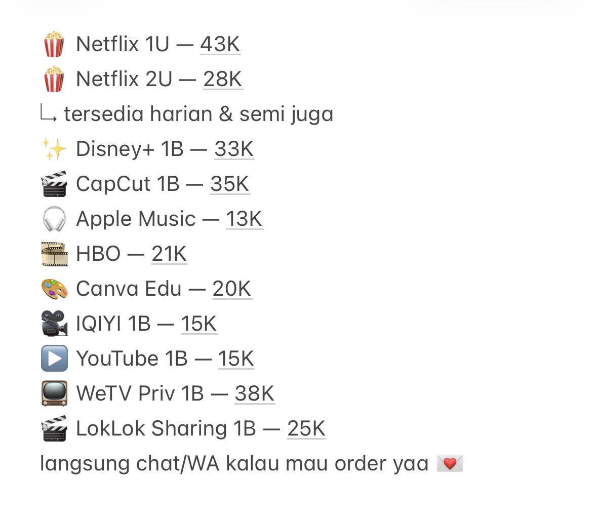 chaatelier_'s tweet photo. Ridi App Premium buat yang cari yaa, 
fsr by wa yaa, dijamin garansian aman✅
Netflix Youtube Iqyi Wetv Capcut Wattpad 
#zonauang #zonacuan https://t.co/5p5MVrP2jW