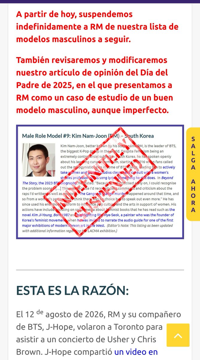 _mincielo's tweet photo. The Pixel Project acaba de suspender a Namjoon de su lista de modelos masculinos a seguir mediante un extenso artículo. @BTS_twt, ¿cuánto más van a esperar? El silencio ya es ensordecedor.

#가해자반대ARMY
#폭력반대ARMY
#ARMYsAgainstAbusers
#ARMYsAgainstViolence https://t.co/AE48tB19ul