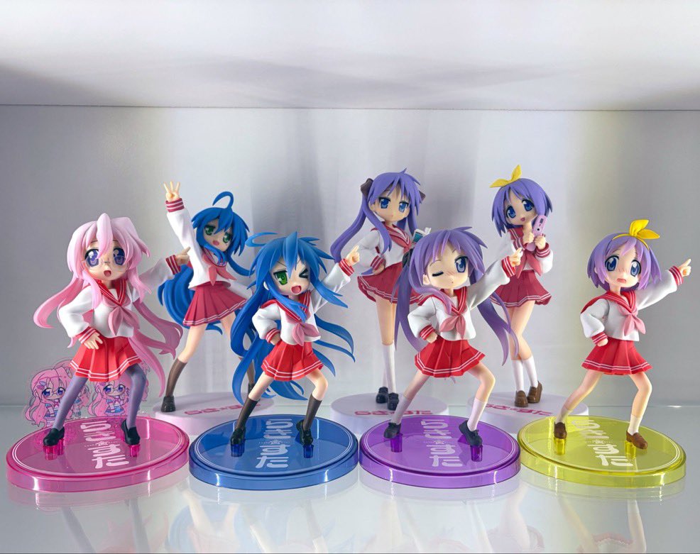 Rio34255's tweet photo. 2026年だけで、らき☆すたのプライズフィギュアがこんなに出てるの未だに信じられないw

#らきすた https://t.co/c8E47Am6al
