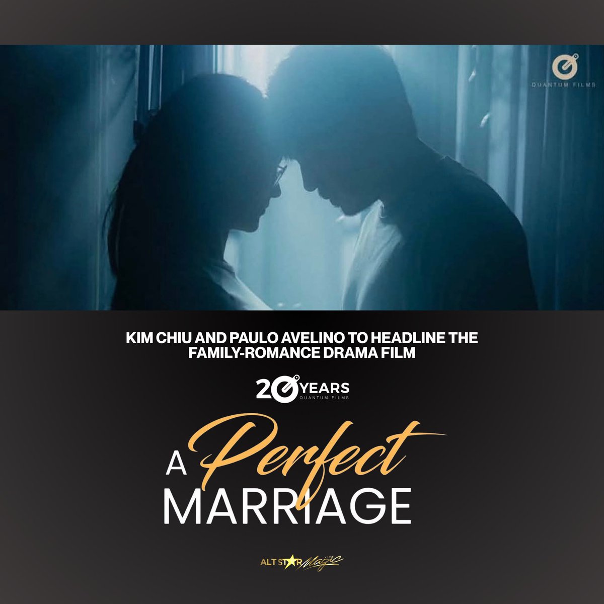 AltStarMagic's tweet photo. LOOK: TARAY THE MARRIAGE UNIVERSE???

After the success of #UnMarry, Quantum Films is now in production for its upcoming family drama film #APerfectMarriage, starring Kim Chiu and Paulo Avelino. ✨ 

Directed by Dan Villegas, the movie is written by UnMarry screenwriters Chris Martinez and Therese Cayaba!

UNMARRY IS GOOD KAYA NO DOUBT SA STORY NITONG A PERFECT MARRIAGE 💁🏻‍♀️👏 | @quantumfilmsph