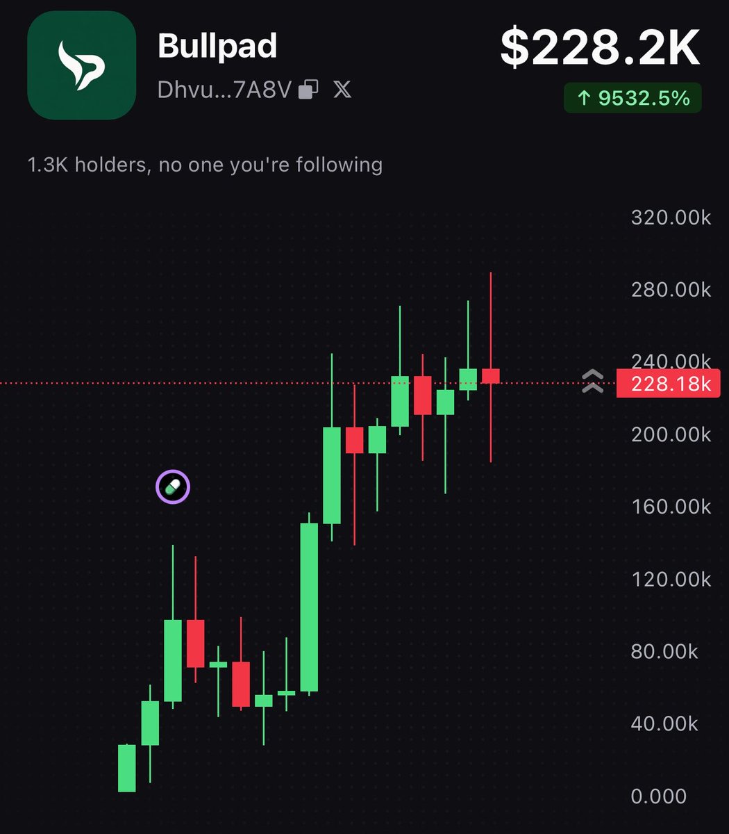 SeeTsuX's tweet photo. $Bullpad Keep it up!!! Only up from here https://t.co/u63rfn8hzO