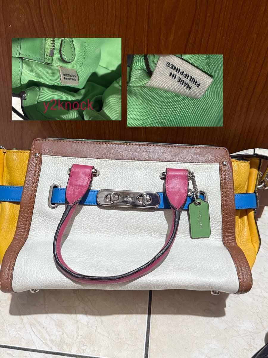 y2knock's tweet photo. “Coach Swagger Satchel COLORBLOCK”

Overall Good condi tapi ada beberapa yang kena noda/ lecet (dm for detail condi) 

                         Price : 150

★ Order by DM / Oyen 🍊 (+admin fee) https://t.co/WhgKNoHMLg