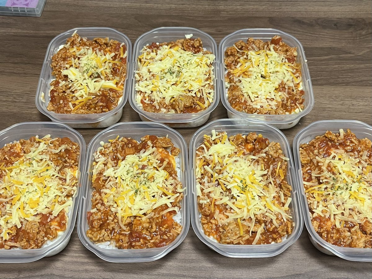 kyosuke_spoon03's tweet photo. １週間分の弁当！
ミラノ風ドリア🥄
めっちゃ久しぶりに作ったけど結構簡単やな https://t.co/ayeEfpYIZR