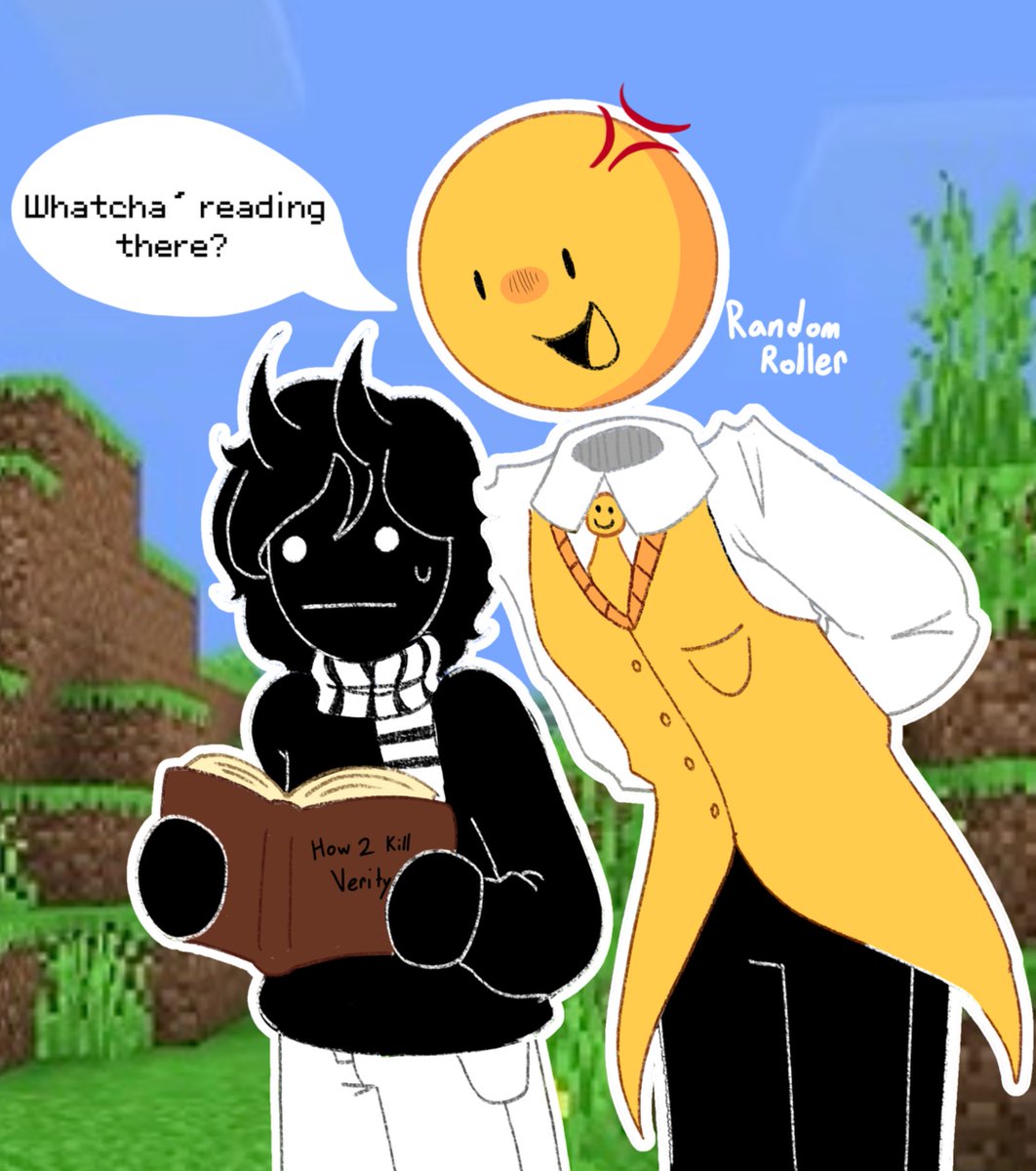 RandomRoller22's tweet photo. “Uh oh” 

First post on here. Idk if I’ll post too often bc I suck at digital art, but I’m trying my best 🥹🥹🥹 #Verity #Twixxel #Fanart https://t.co/tVP9W5m8G0