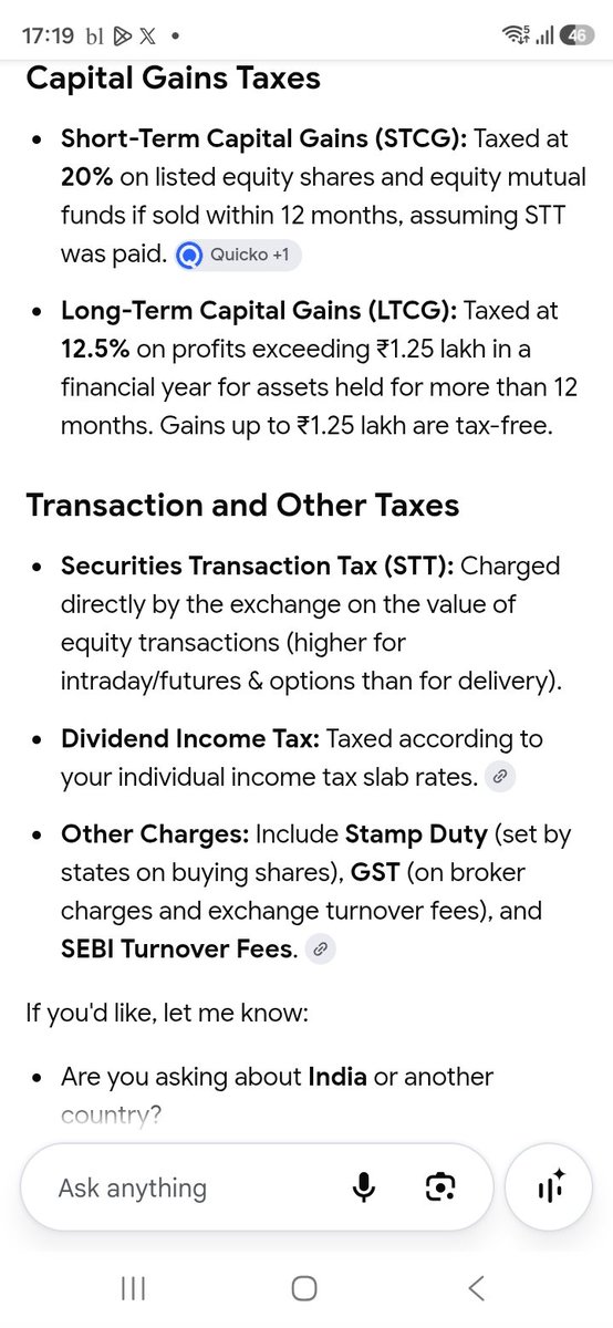 sriniven1948's tweet photo. @lowfy99 @niftywizard Hello, idiyet which country imposes 6 different taxes for one stock market income? U cannot introduce stupidity and ask retailers to be informed. Seems you are living under  rock. https://t.co/bQi6xphdbr