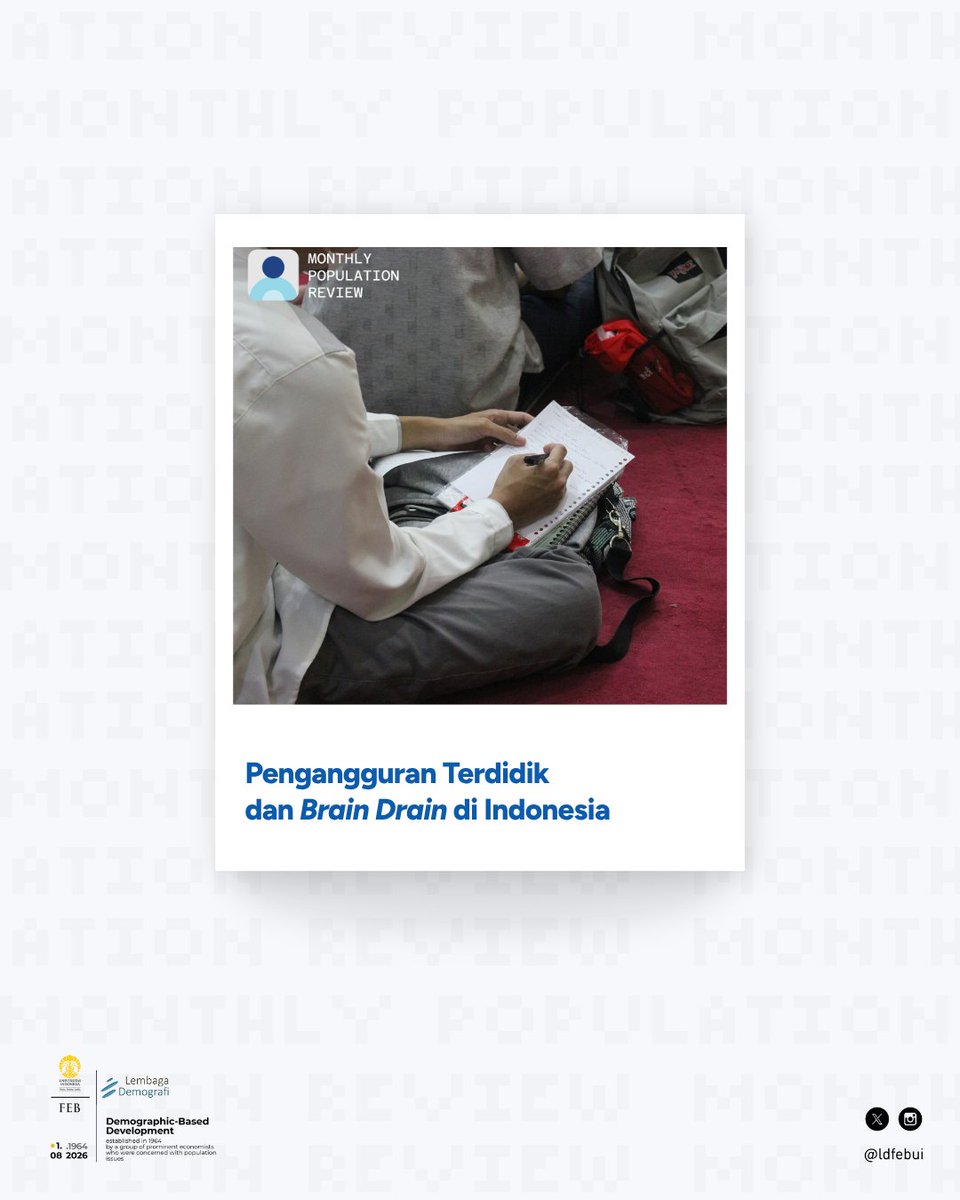 ldfebui's tweet photo. Meningkatnya tingkat pendidikan menjadi modal penting bagi Indonesia.

Tantangannya bukan hanya memastikan semakin banyak penduduk memperoleh pendidikan, tetapi juga menyediakan ruang agar pengetahuan dan keterampilan yang telah dibangun dapat berkembang dan dimanfaatkan secara produktif.