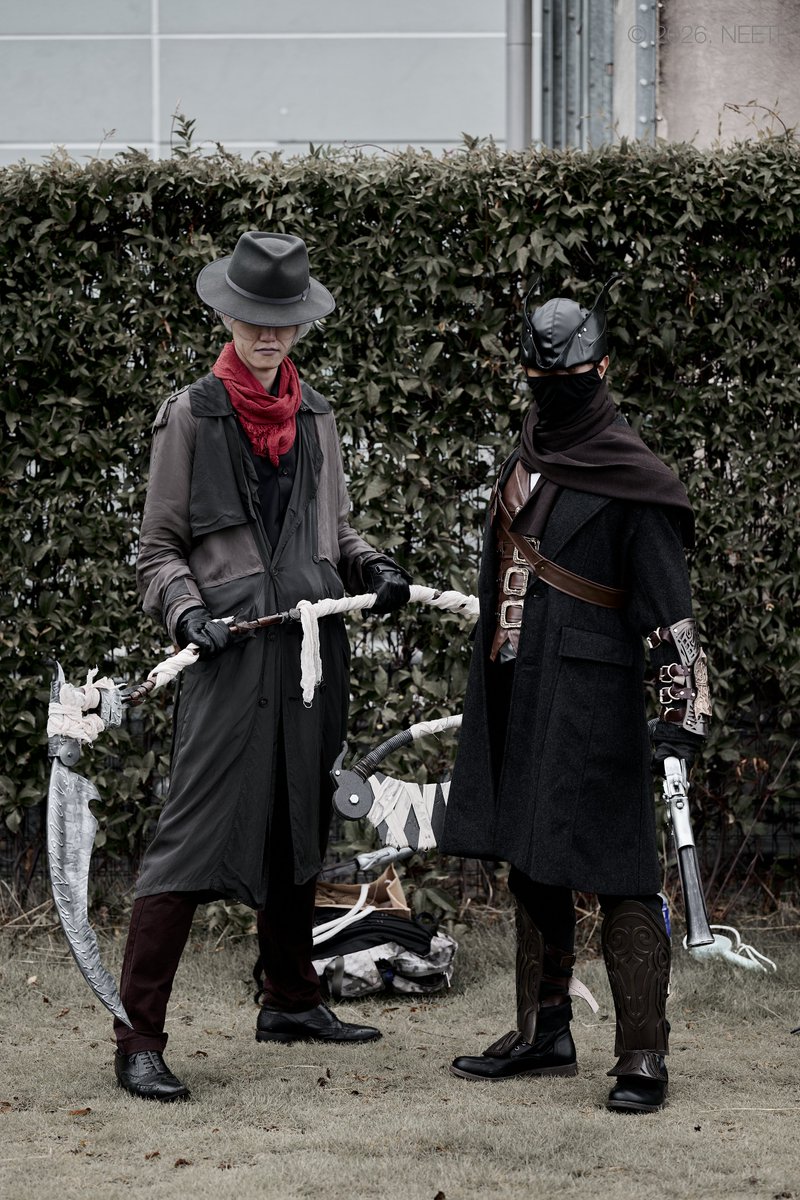 GehrGehrGeeehr's tweet photo. 📷️Photo:@NeetpV4
🦑Hunter:@inutoumato 
#c108 #コミケ #Bloodborne #コスプレ https://t.co/jyXqFi3tBp