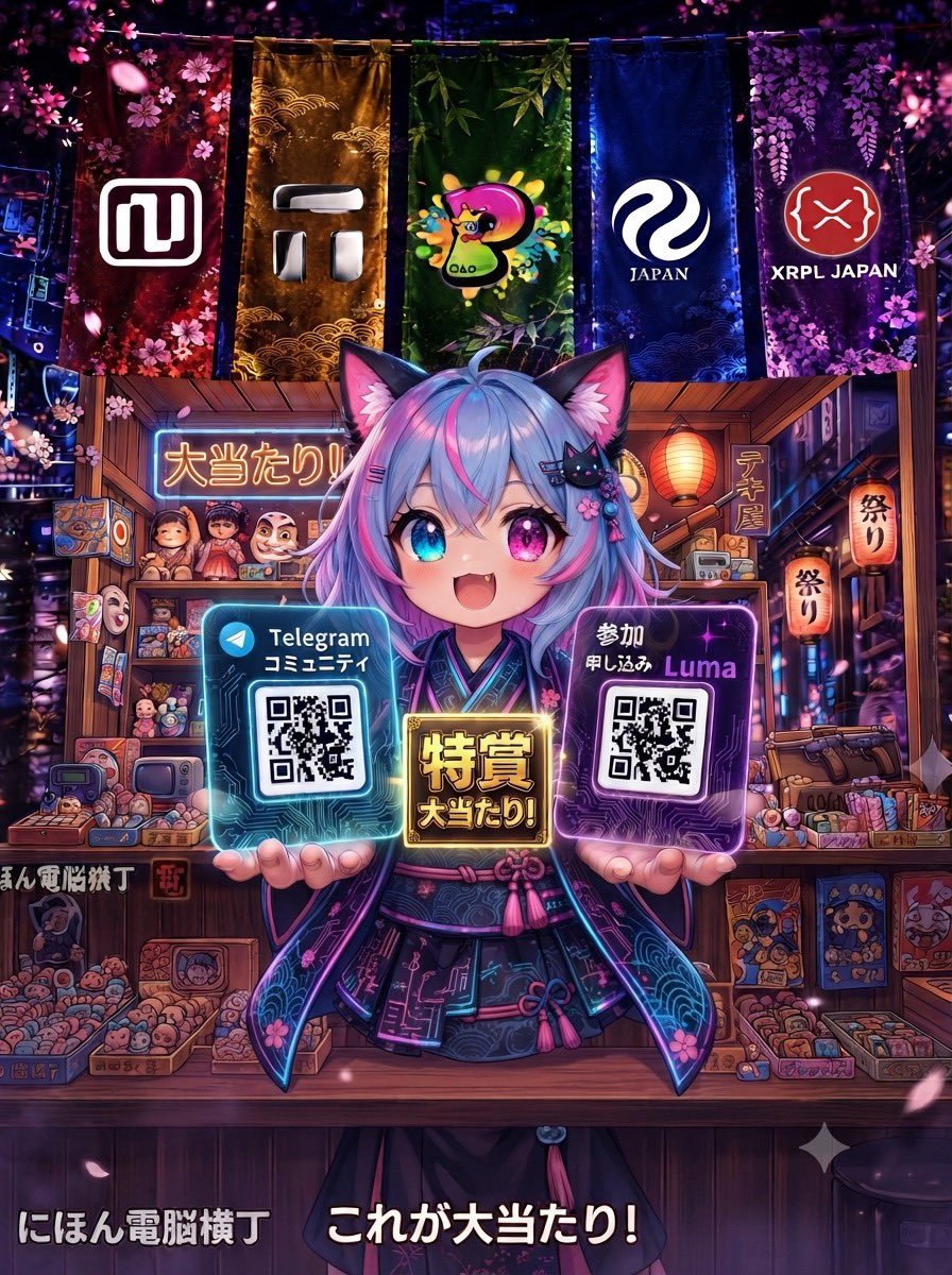 asamikooo's tweet photo. じわじわ浸透してきている。
Web3の情報を正しく深める
便利で素敵なコミュニティ。
#にほん電脳横丁
とうとう公式X誕生🐣‼️

みんな優しくて、楽しくリアルイベントもあるからそこで質問もできるよ♡

今度の9月はすごいビックイベント‼️
さあ入っておいて損はないよ‼️
テレグラム、Luma、引用元も要✅✍️✍️✍️