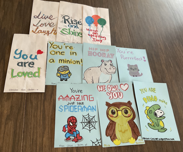 cardzforkidz's tweet photo. Working with groups worldwide to uplift spirits ๐ Here are recent examples: Youth Arts, Busy Bees, Carla Sue, Beta Alpha Psi. #everycardcounts #handmadecards https://t.co/dnvXSR2hVW