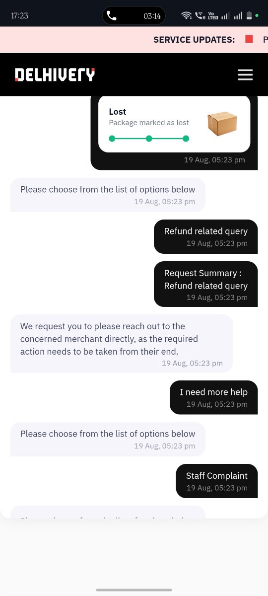 AnilVishw's tweet photo. @delhivery
@help_delhivery  what the he*l you are doing Y my package lost and no refund proceed for this, i paid it to merchant but they denied that we will not process the refund because package is lost by courier. Its my loss &amp; i want refund at any cost. Track id 47332510224103 https://t.co/hI24ATzsP1