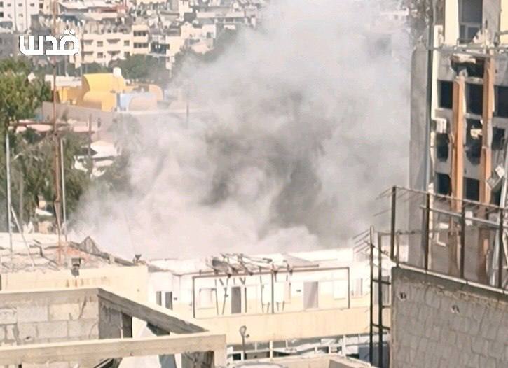 EliAfriatISR's tweet photo. An IDF strike targeted a Hamas police station in the Nuseirat area; Palestinians report that 6 Hamas terrorists were ELIMINATED. https://t.co/RDP6j1Mh3E