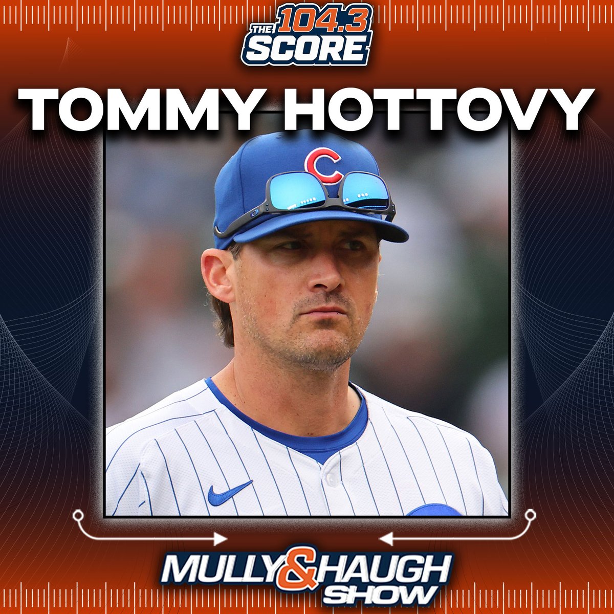 HaughPayton's tweet photo. 7:25 #Cubs pitching coach @TommyHottovy joins us
#CubsontheScore
🎧 https://t.co/tsjnLIvMyq https://t.co/LN3uAV2Ajw