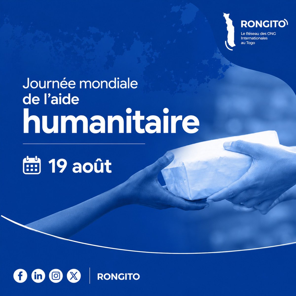 RONGITO_TG's tweet photo. En cette Journée mondiale de l’aide humanitaire, le RONGITO salue l’engagement de celles et ceux qui œuvrent aux côtés des populations affectées par les crises.

Au cœur de l’action humanitaire : la dignité humaine.

#Humanitaire #Togo #RONGITO https://t.co/oH2P2zDxE0