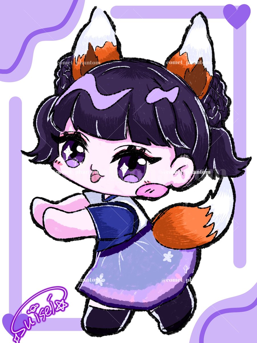 comet_phantom's tweet photo. きつねダンス可愛かったよ🦊💜
#のんび凛花 #のらりくら凛花
#ふぁんとむ怪覧会 https://t.co/gEWRqRzQlV