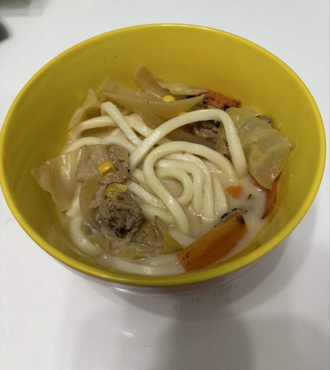 Reena33333's tweet photo. ちゃんぽんうどん😚🍜
スープはダシから作ってみました🫶
すごくちゃんぽん！ https://t.co/7MY7M5MZ5Z