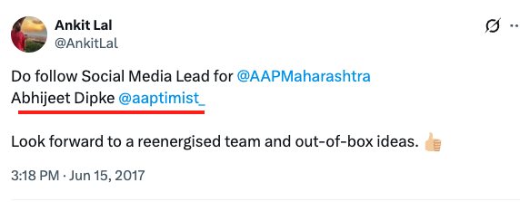 VijayGajeraO's tweet photo. The mainstream media has completely failed to verify the claim of this fraud @abhijeet_dipke 

Fraud Dipke has removed his entire digital footprint to fool the people of India.

But he doesn't know that there are still a few nationalist people who won't let you fool our people.

He has changed his username multiple times and later removed his entire data from before 2020.

Later, he fooled mainstream media into believing that he was associated with AAP only from 2020 to 2023.

They didn't cross-verify it and instead made up a fake narrative.