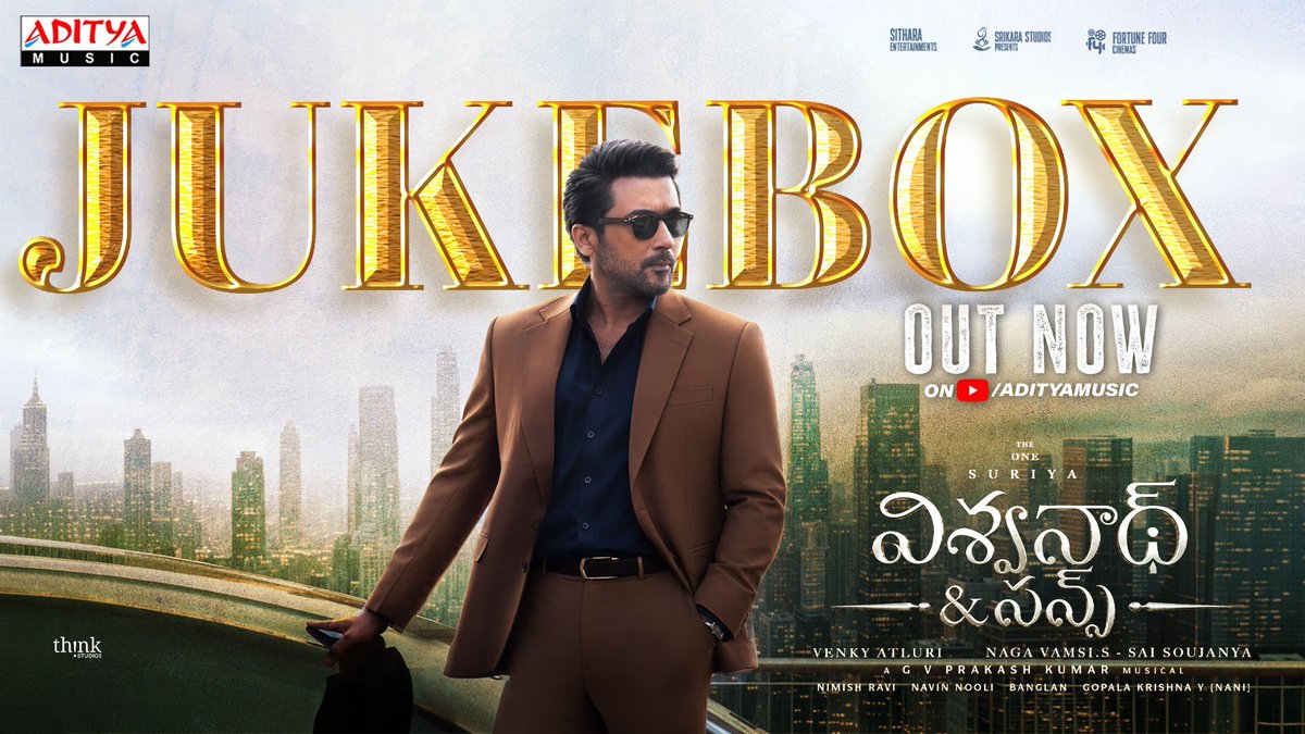 telugulyrics999's tweet photo. THE ONE YOU’VE BEEN WAITING FOR — #VishwanathAndSons Audio Jukebox is out now on @adityamusic. 🎶❤️🔥
https://t.co/L06t4mgsZT
- https://t.co/VP1iHBIx5l
A @gvprakash Musical 🎧
#VASfromToday
@Suriya_offl #VenkyAtluri @_mamithabaiju @realradikaa @TandonRaveena @gvprakash @vamsi84 @NavinNooli @NimishRavi @Banglan16034849 @balajesaar #SaiSoujanya @ynakg2 @SitharaEnts @Fortune4Cinemas #SrikaraStudios @ThinkStudiosInd @adityamusic @AdityaTamil_ @PrimarkProd @PharsFilm