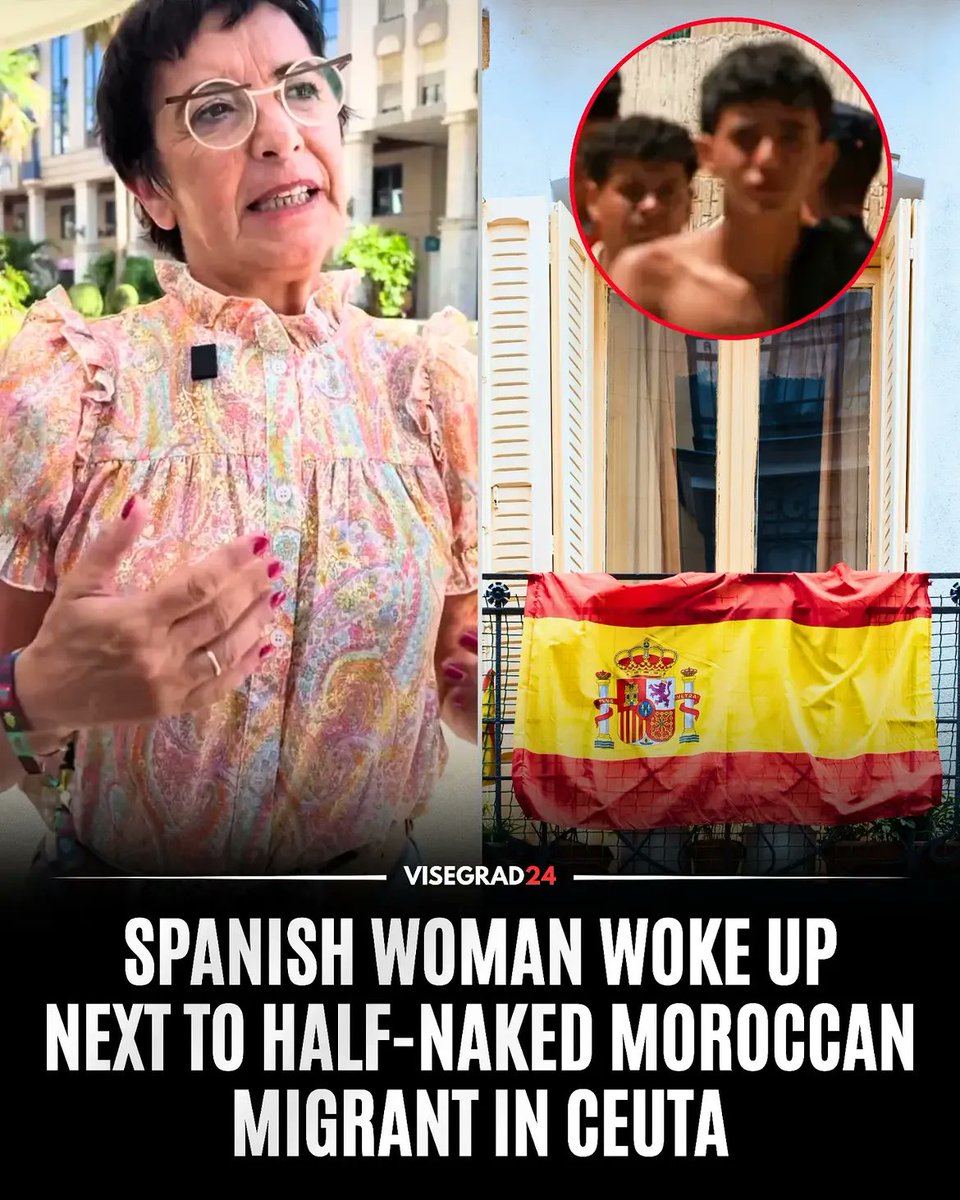 visegrad24's tweet photo. 🇪🇸 In Ceuta, a 62-year-old Spanish woman woke up to find a half-naked Moroccan migrant lying in bed next to her

The migrant climbed from an adjacent abandoned building onto the woman's fifth-floor balcony.

Instead of stealing anything, the migrant entered the bedroom in his underwear and climbed into bed. Ferrón woke up, initially thinking the person was her husband, but began screaming when she realized it was a stranger.

Her screams alerted her husband and son, who were in another part of the house. The Moroccan migrant fled back across the balcony but was quickly arrested by authorities.

Such stories were unheard of in Ceuta before the mass invasion of illegal migrants.