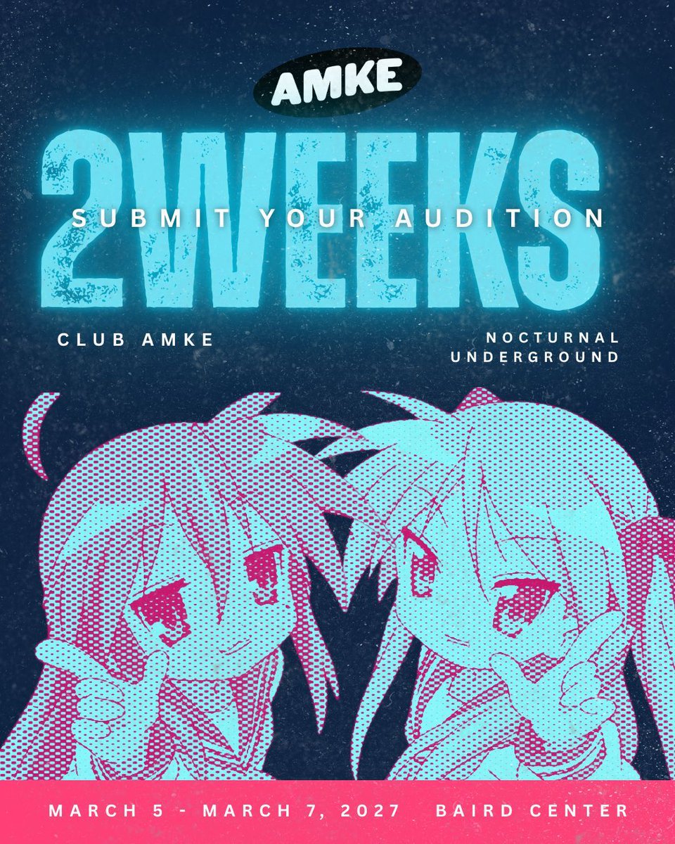 Animemilwaukee's tweet photo. 🎧Reminder: DJ and GoGo-Dancer Auditions Close in 2 Weeks! Got a SICK anime mix? Have what it takes to ignite the dance floor? Now’s your chance to join the lineup!

⏳ Auditions close Sept. 1st!
🎵DJ Audition: https://t.co/zzPuyTCidc 
🕺Dancer Audition: https://t.co/kAF6fzqJYH https://t.co/9yM7E9ln6G