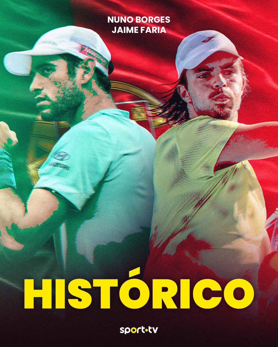 sporttvportugal's tweet photo. Portugal on fire 🔥
Boa sorte para os duelos de hoje!
#sporttvportugal #TENISnaSPORTTV #ATPMaster1000 #NunoBorges #JaimeFaria https://t.co/DsccXrvZO7