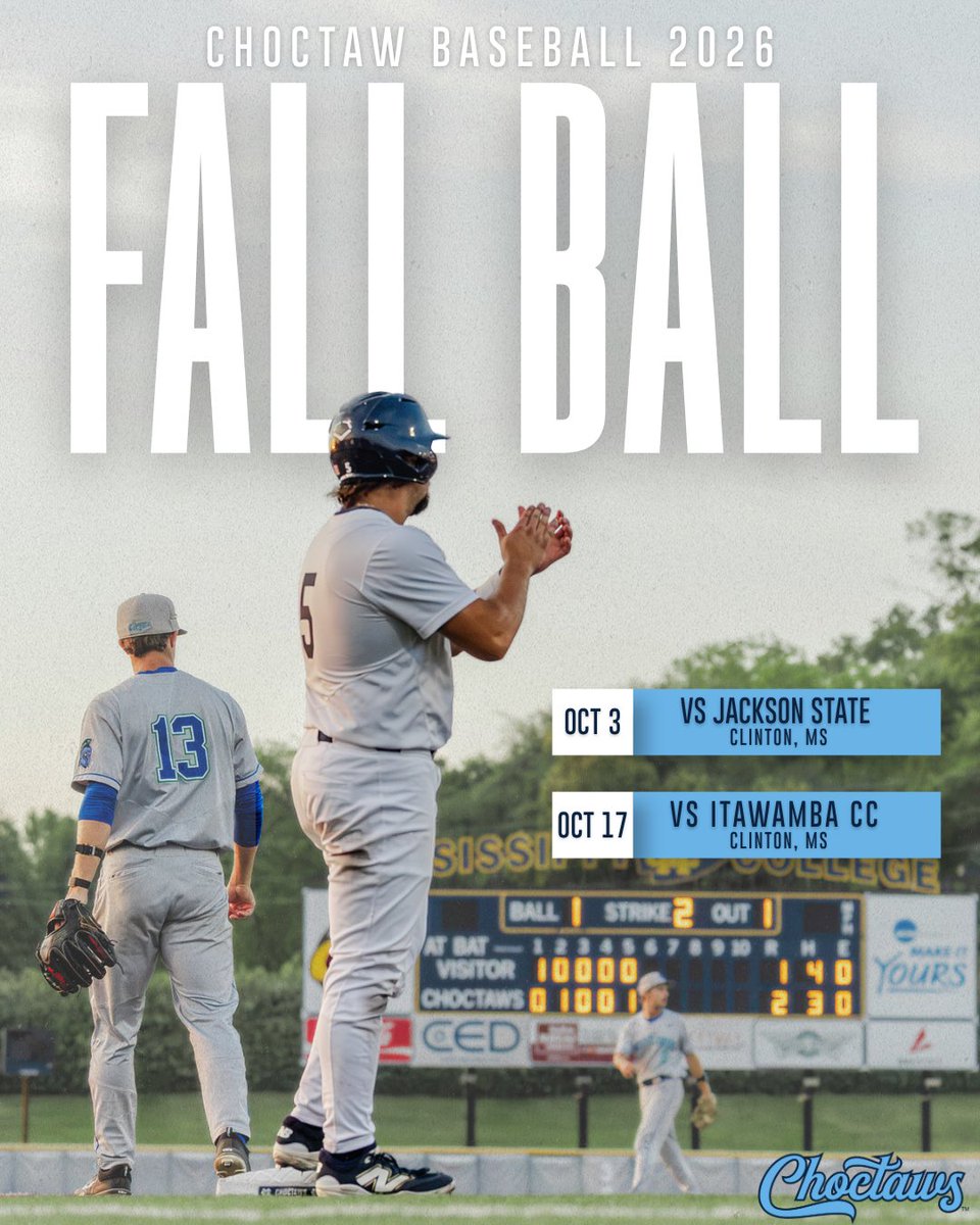 GoChoctaws_BB's tweet photo. Fall Ball on deck! The road to spring starts now⚾️ https://t.co/x8KsrmgDqa