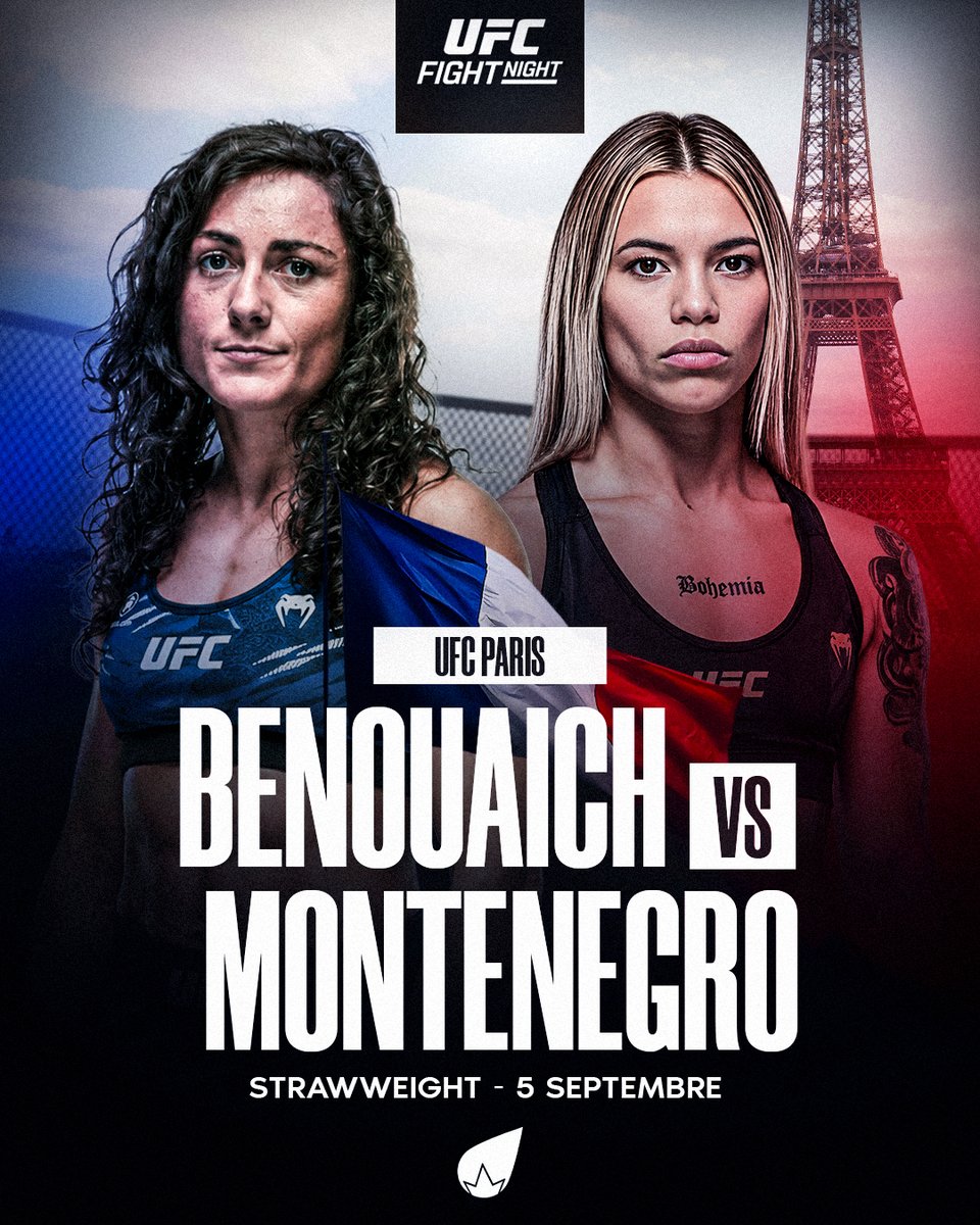 LaSueur_off's tweet photo. 🚨 OFFICIEL !!! 🇫🇷

Delphine Benouaich signe à l'UFC et fera ses débuts le 5 septembre à l'#UFCParis ! 🔥

Elle affrontera Sofia Montenegro (6-2) 🇦🇷. https://t.co/ttlShL5B68