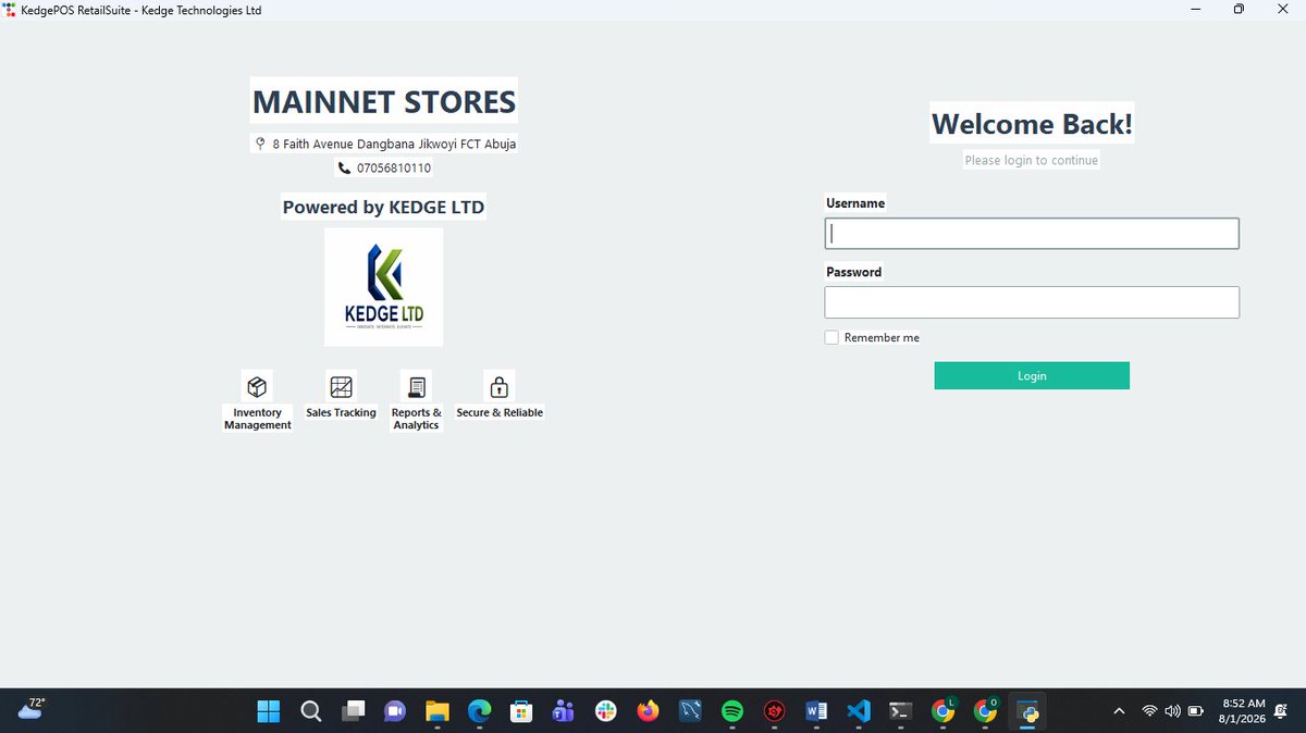 MainnetEdge's tweet photo. Efficiency is the key to a successful supermarket. 📈
We are pleased to present to you the successful installation of our POS system in Adah Liberty Supermarket, Karu, Abuja.
The following new updates include:
🔹 Real-time LAN Synchronization: Multi-devices connected to one data- https://t.co/KJqjDnfbBq