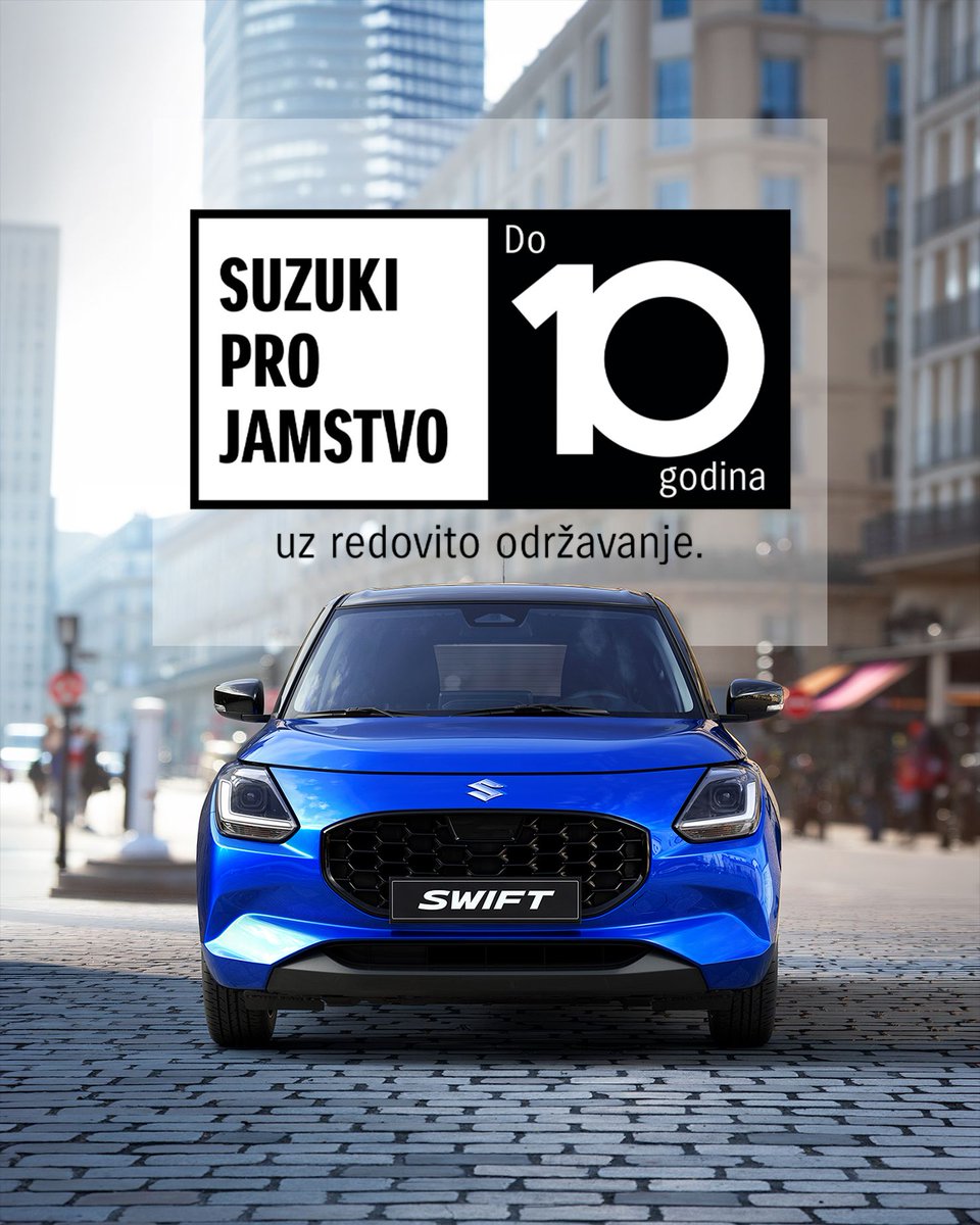 AutomobiliSkojo's tweet photo. Pametan izbor za svaki dan.
Suzuki Swift osvaja svojom agilnošću i pouzdanošću, a uz Suzuki Pro jamstvo svaka vožnja donosi dodatnu dozu bezbrižnosti. https://t.co/m7nFZiJh6v