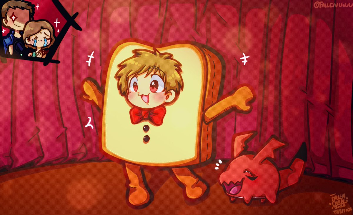 FallenUwu's tweet photo. The bread dance! 
(Digimon Tamers fanart)

Si otro dibujo de takato matsuki referente a los panes...y que?

Me gusta dibujarlo en situaciones asi y porque me da gracia en hacerlos xd

#デジモン #Digimon #DigimonTamers #DigimonArt #TakatoMatsuda #digimonfanart #ibispaintX #guilmon https://t.co/UHtEz4fBwz