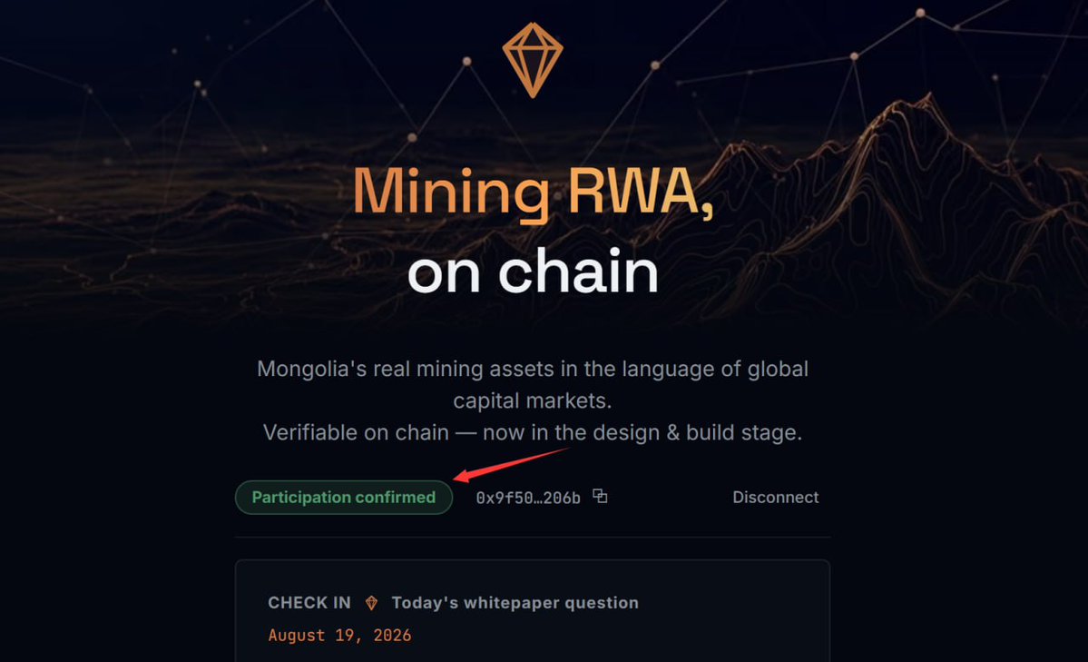Airdrop6_com's tweet photo. New #airdrop: MPC (Potential Airdrop & Early rewards)
Reward: Points & Token (Confirmed)
News: Backers, Tokenomics
Distribution date: After TGE

🔗Airdrop Link: https://t.co/0VBGWsmmtT

1: Connect New Metamask wallet, complete task and submit email
2: Mint your SBT and do daily tasks, Done and wait more updates
3: Join the early access waitlist and unlock potential future rewards
4: MPC links Mining RWA verification, tokenization & on chain infra
5: Still early join and earn points, and secure WL/SBT opportunities