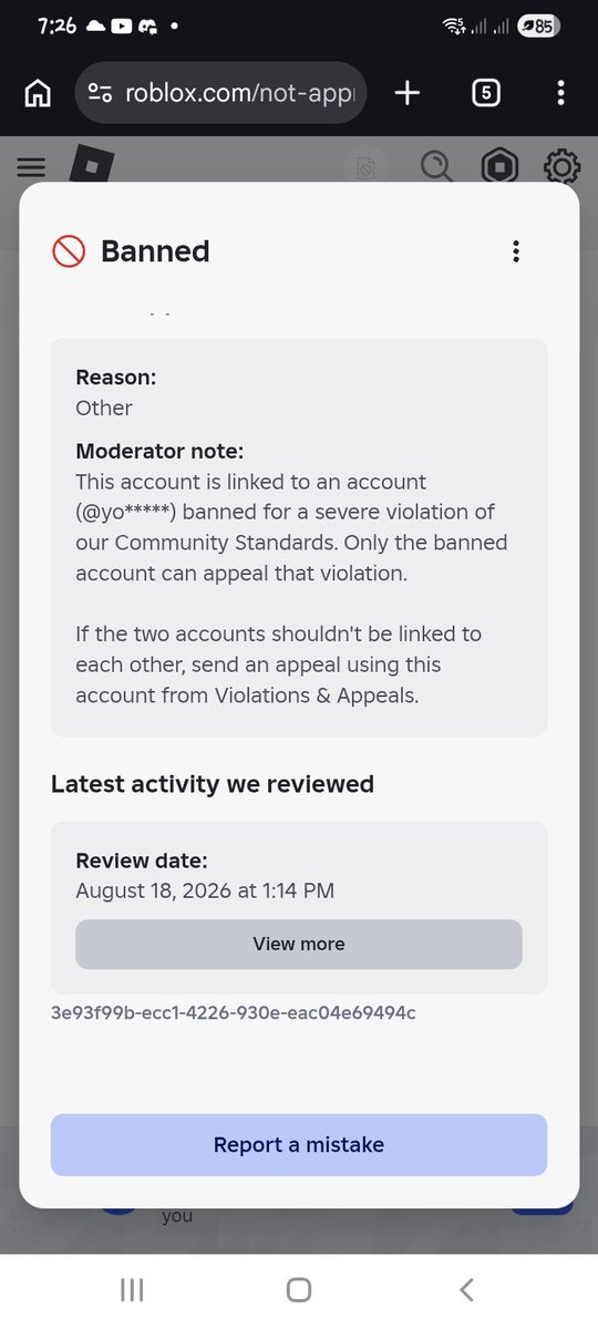katsojay's tweet photo. @roblox  @FTC @SharkBloxYT @KreekCraft @tiffikan Day 3 of being falsely  banned for being linked to my sisters accounts,  me and my brother both accounts that used to use the same email but doesn't anymore and still roblox banned  us this is unfair. https://t.co/M4yExbn0NT