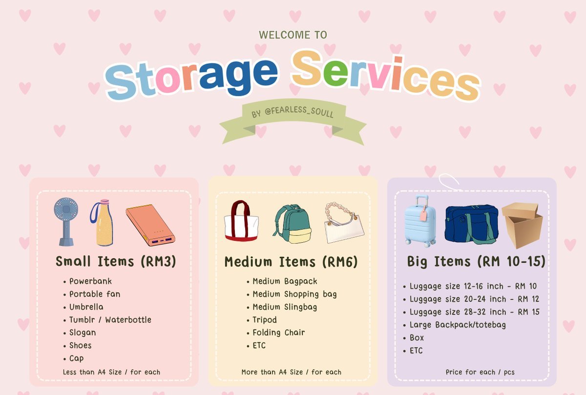 fearless_soull's tweet photo. If anyone needs storage service for iKON concert.  I will doing it with my friends this Sat! ✨ 

Can use our service if you're interested 🤎 

Prebook Fee: RM 3 
Fill in the form here: https://t.co/M6fxlQIyeO

#iKONFOUREVERTOURINKL #iKONinMY #iKONinKL #iKON_FOUReverinMY https://t.co/BbmJ9TRkDi