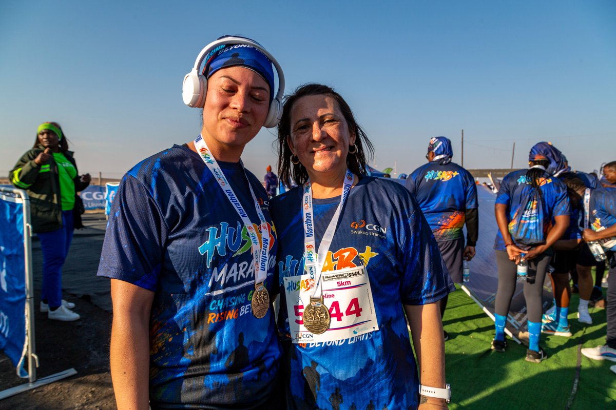 SwakopUranium's tweet photo. Memories made! From the starting line to the finish line, our 5 km runners brought the spirit of the #HusabMarathon to life. #5KmConquered #HusabMarathon26 #HUSABPlus ๐ซถ๐พ #RisingBeyondLimits #Run4Fun #MoreThanMining ๐๐งก #TeamSU ๐ท๐ปโโ๏ธ๐ท๐ป๐ ๏ธ #SwakopUranium https://t.co/ERi4Sd1Rtk