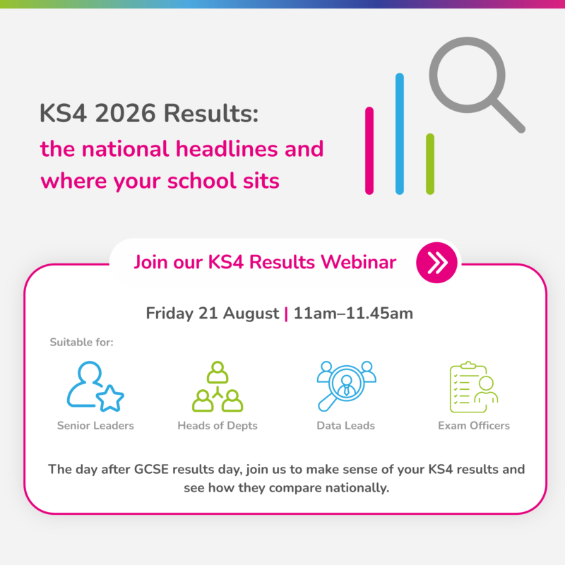 FFTEdu's tweet photo. Our #KS4 #EarlyResultsService is open!

Upload GCSE &amp; vocational results by 10am tomorrow to count towards the 2026 FFT national picture. 📊

Join our KS4 Results Webinar on Fri 21 Aug at 11am, to see how your school compares nationally:

🔗 https://t.co/cl8TVvaGks

#FFTAspire https://t.co/fJZSQNHPtA