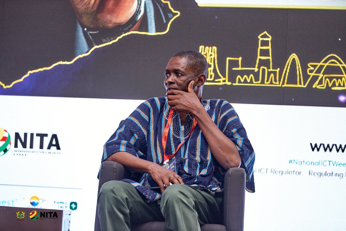 kwekutech's tweet photo. Ghana's digital economy cannot scale without trust.

At the Executive Trust Dialogue, leaders from cybersecurity, data protection, telecoms, law enforcement and the private sector are tackling what it takes to secure Ghana's digital future.

The more digital we become, the more we have to protect.

#NationalICTWeek2026 @NITAGhana