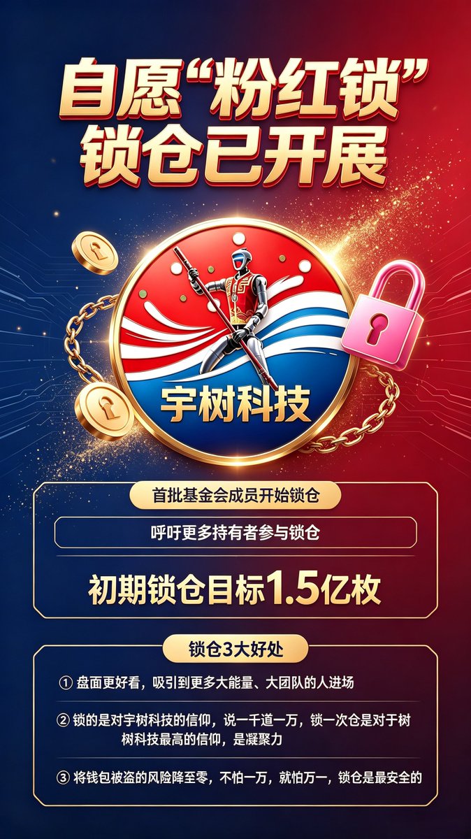 yushukejicto's tweet photo. 大家可以看到，宇树科技开盘后，情绪虽然不好，但是我们底部非常夯实，感谢所有付出的共识者！
现在锁仓数量已经达到55m，下一个目标是100m！相信很快就会达到，让我们一起建设一个链上新的神话。 https://t.co/3dArKCy0Vg