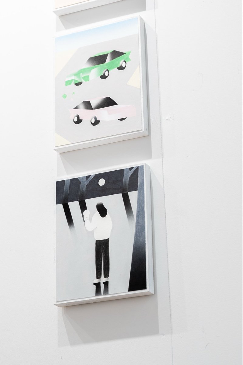 nui_picnic's tweet photo. Small Paintings、来てくださった方々は本当にありがとうございました。2箇所同時開催の展示おもしろかったですね〜🏎️
IROのオンラインショップで9/10まで原画が買えるそうなので、良かったら見てみてくださいませ！色んな人の絵があるよ

https://t.co/cyXc5RGvhJ https://t.co/w9LFZZODWx